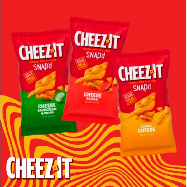 Cheez-It Double Cheese Thin & Crispy Baked Snacks 40g Pack size: Case of 20