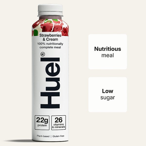 Huel Strawberries & Cream 500ml Pack size: Case of 8