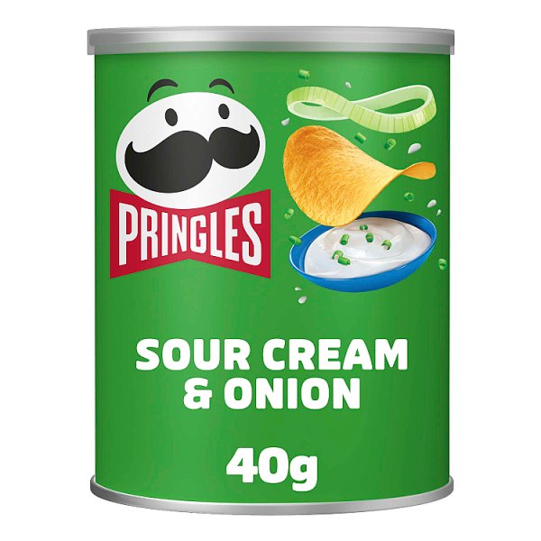 Pringles Sour Cream & Onion Snacking Crisps 12 x 40g Pack size: Case of 12