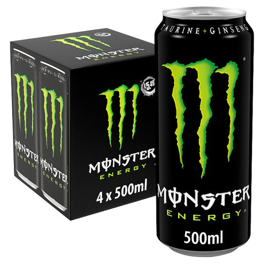 Monster Energy Drink 4 x 500ml Pack size: Case of 6