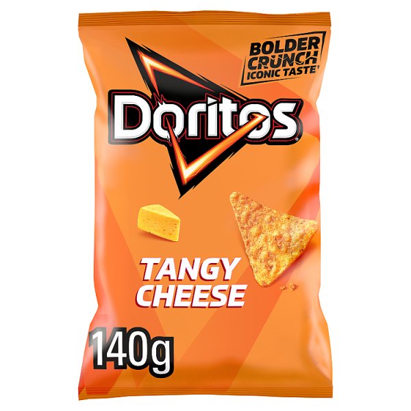 Doritos Tangy Cheese Tortilla Chips Sharing Bag Crisps 140g Pack size: Case of 12