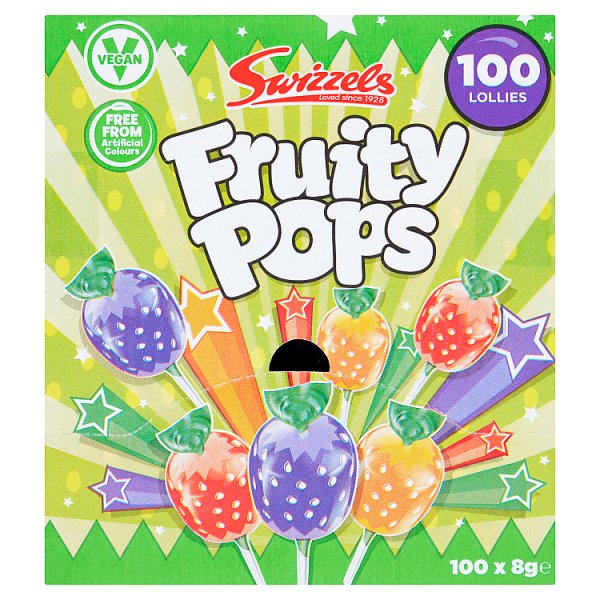 Swizzles Lollies Fruity Pops Pack size: Case of 600