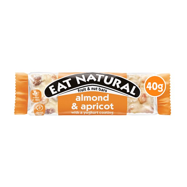 Eat Natural Almond & Apricot with a Yoghurt Coating Fruit & Nut Bars 40g - (Case of 12)