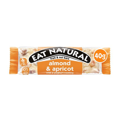 Eat Natural Almond & Apricot with a Yoghurt Coating Fruit & Nut Bars 40g - (Case of 12)