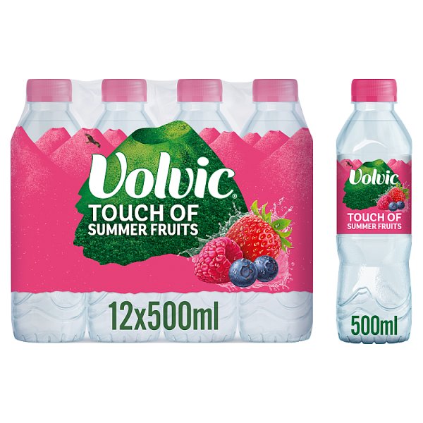 Volvic Touch of Summer Fruits 500ml Pack size: Case of 12