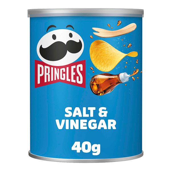 Pringles Salt & Vinegar Snacking Crisps 12 x 40g Pack size: Case of 12