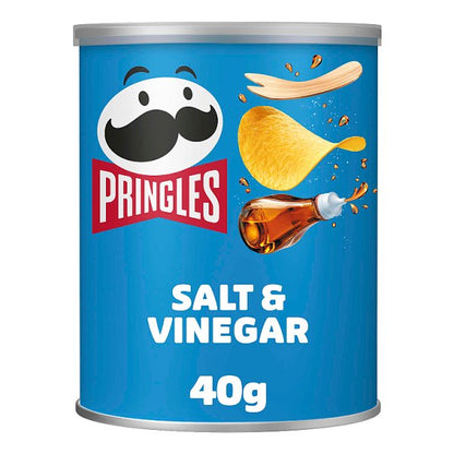 Pringles Salt & Vinegar Snacking Crisps 12 x 40g Pack size: Case of 12