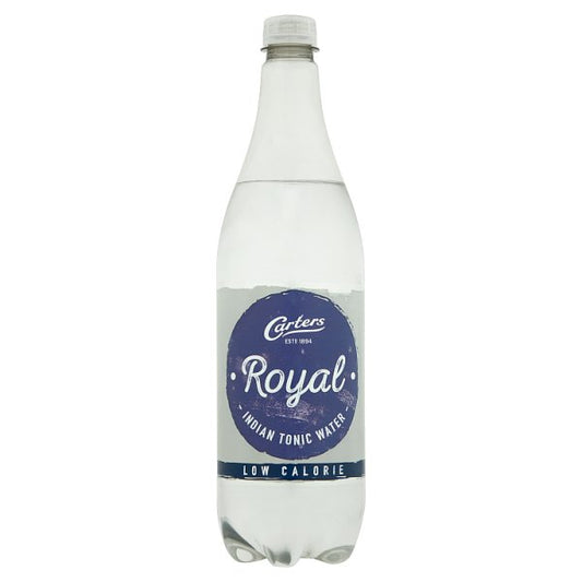 Carters Low Calorie Royal Indian Tonic Water 1 Litre Pack size: Case of 12