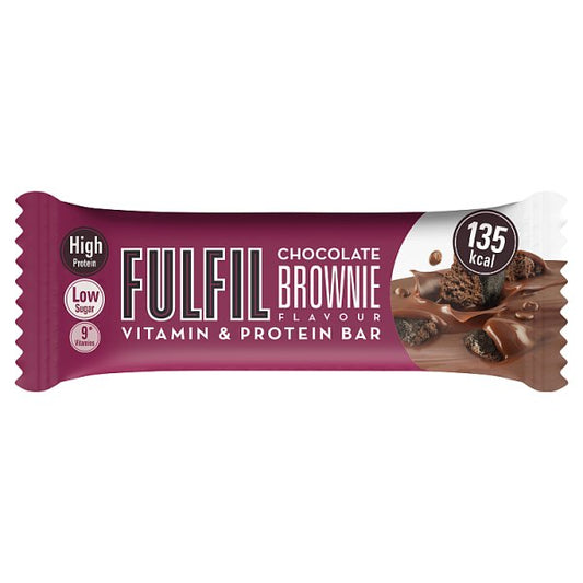 Fulfil Chocolate Brownie Flavour Vitamin & Protein Bar 40g Pack size: Case of 15