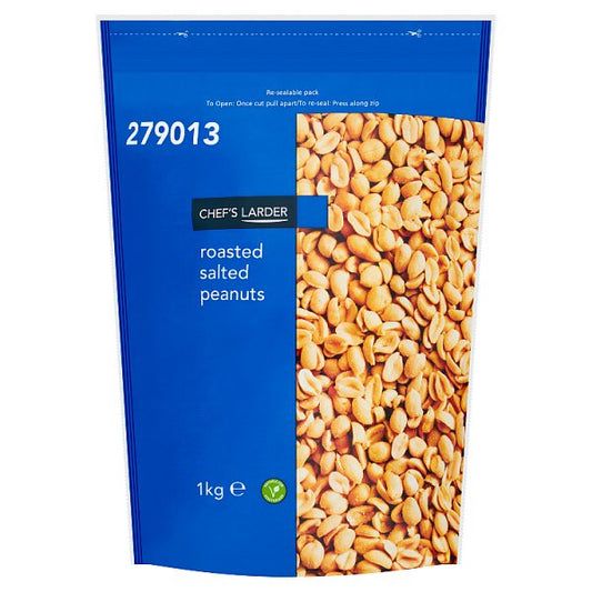 Chef's Larder Roasted Salted Peanuts 1kg Pack size: Case of 6