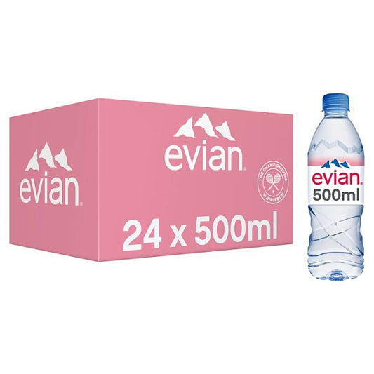 evian Still Natural Mineral Water 24 x 50cl Pack size: Case of 24