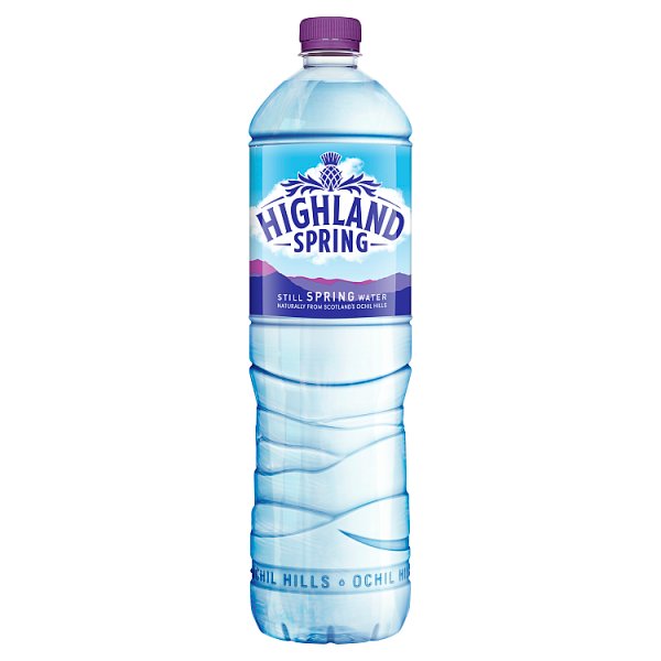 Highland Spring Still Spring Water 1.5 Litre Pack size: Case of 12