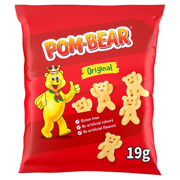 Pom-Bear Original Crisps 19g Pack size: Case of 36