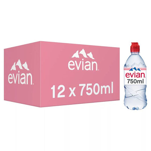 evian Still Natural Mineral Water 12 x 750ml Pack size: Case of 12