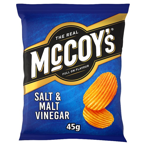 McCoy's Salt & Malt Vinegar Grab Bag Crisps 45g Pack size: Case of 36