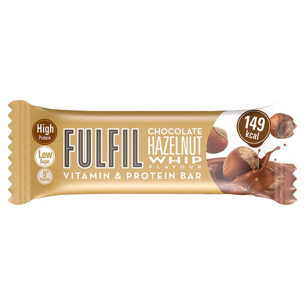 FULFIL Chocolate Hazelnut Whip Flavour Vitamin & Protein Bar 40g Pack size: Case of 15