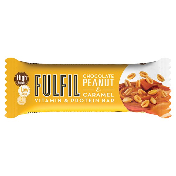 FULFIL Chocolate Peanut & Caramel Flavour Vitamin & Protein Bar 40g Pack size: Case of 15