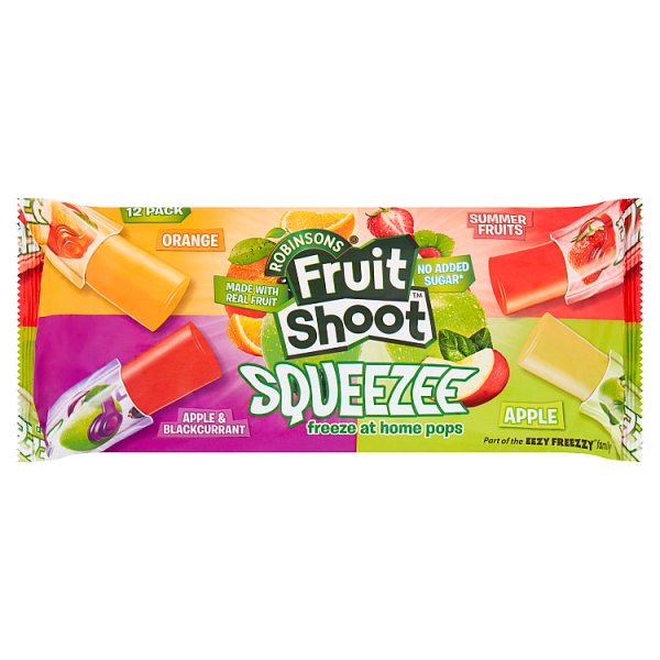 Robinsons Fruit Shoot Squeezee Freeze at Home Pops 12 x 45ml (540ml) Pack size: Case of 15