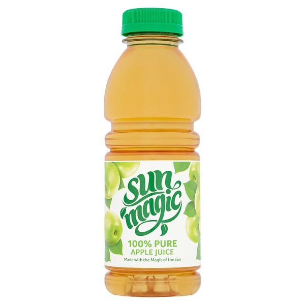 Sunmagic 100% Pure Apple Juice 500ml Pack size: Case of 6