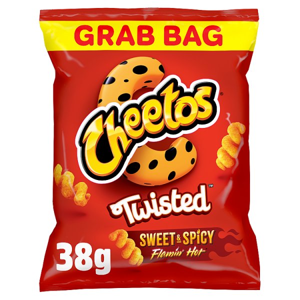 Cheetos Twisted Sweet & Spicy Grab Bag Crisps 38g Pack size: Case of 30