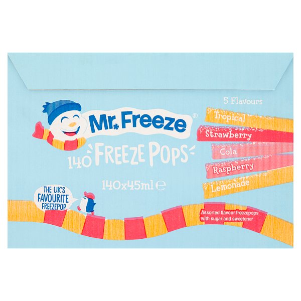 Mr. Freeze Freeze Pops 140 x 45ml Pack size: Case of 140