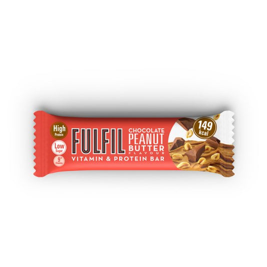 Fulfil Chocolate Peanut Butter Flavour Vitamin & Protein Bar 40g Pack size: Case of 15