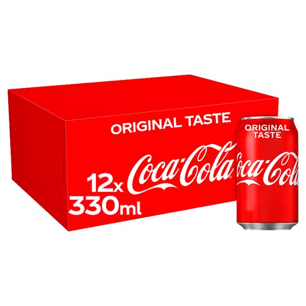 Coca-Cola Original Taste 12 x 330ml Pack size: Case of 2