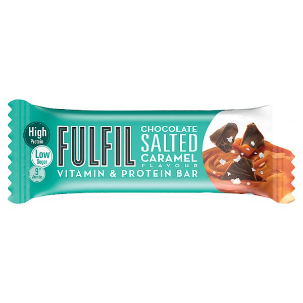 FULFIL Chocolate Salted Caramel Flavour Vitamin & Protein Bar 40g Pack size: Case of 15