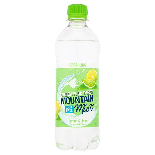 Mountain Mist Lemon & Lime Flavoured Sparkling Spring Water 500ml Pack size: Case of 12