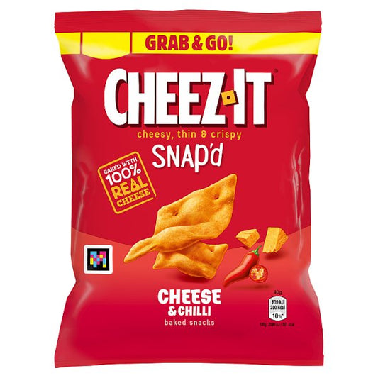 Cheez-It Cheese & Chilli Thin & Crispy Baked Snacks 40g Pack size: Case of 20