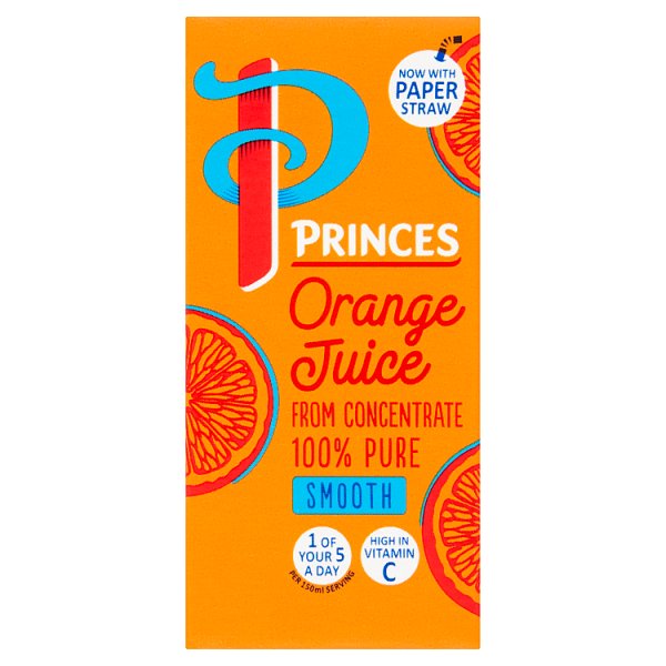 Princes Orange Juice 200ml Pack size: Case of 27