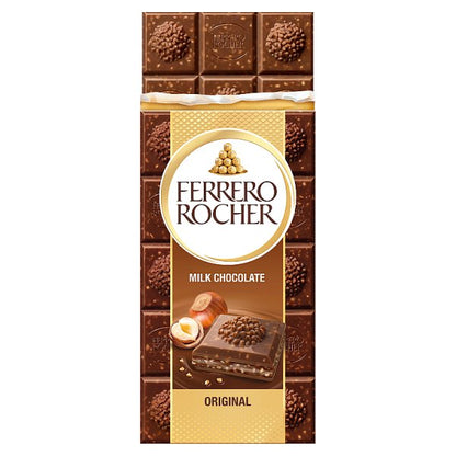 Ferrero Rocher Milk Tablet 90g Pack size: Case of 8