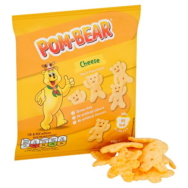 Pom-Bear Cheese Crisps 19g Pack size: Case of 36