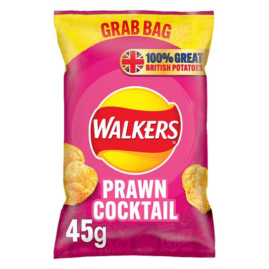 Walkers Prawn Cocktail Grab Bag Crisps 45g Pack size: Case of 32