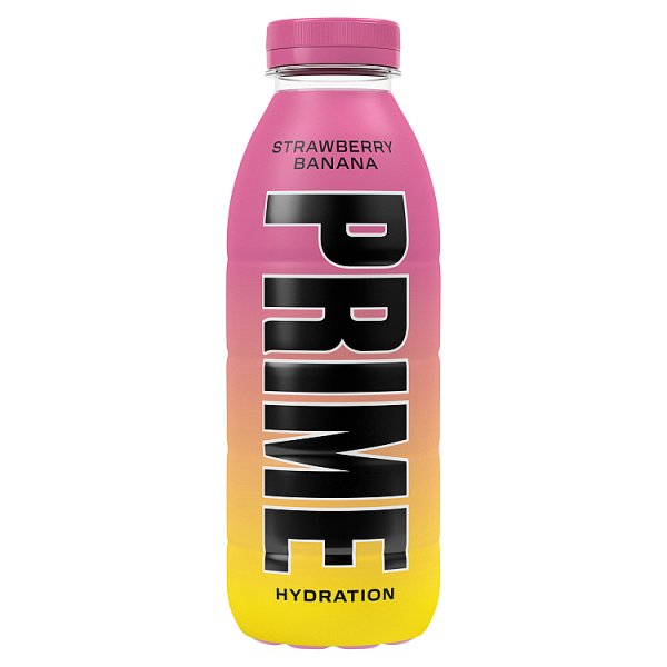 Prime Hydration Strawberry Banana 500ml Pack size: Case of 12