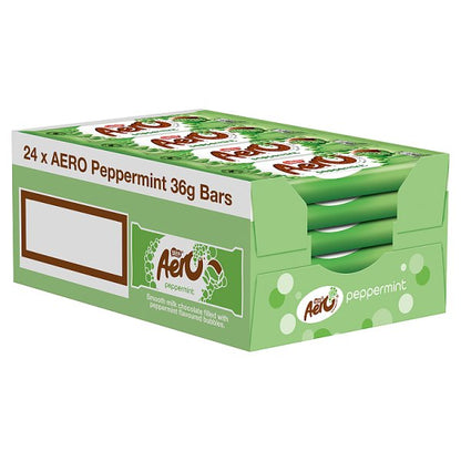 Aero Bubbly Peppermint Chocolate Bar 36g - (Case of 24)