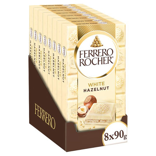 Ferrero Rocher White Tablet 90g Pack size: Case of 8