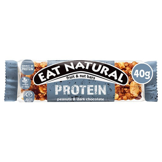 Eat Natural Protein Peanuts & Dark Chocolate Fruit & Nut Bars 40g - Case of 12