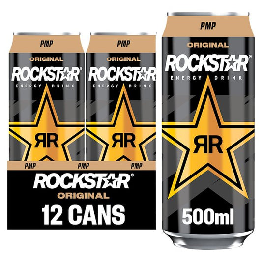 Rockstar Original Energy Drink 500ml Pack size: Case of 12