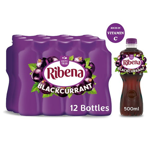 Ribena Blackcurrant Juice Drink 500ml Pack size: Case of 12