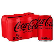 Coca-Cola Zero Sugar 6 x 330ml Pack size: Case of 4